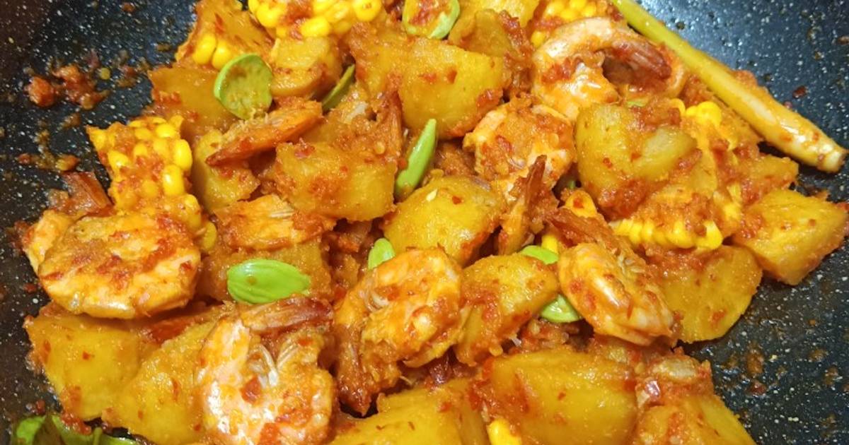 Resep Balado Udang Kentang Jagung Pete Oleh NoSe Cookpad