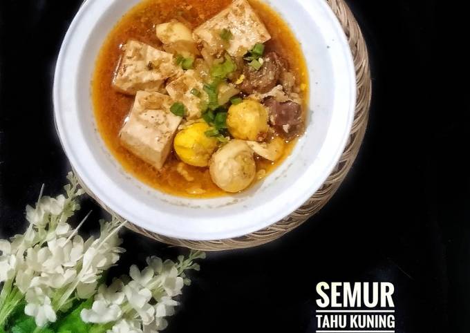 Resep Semur Tahu Kuning Telur Oleh Farida Sulthan Ig Malika