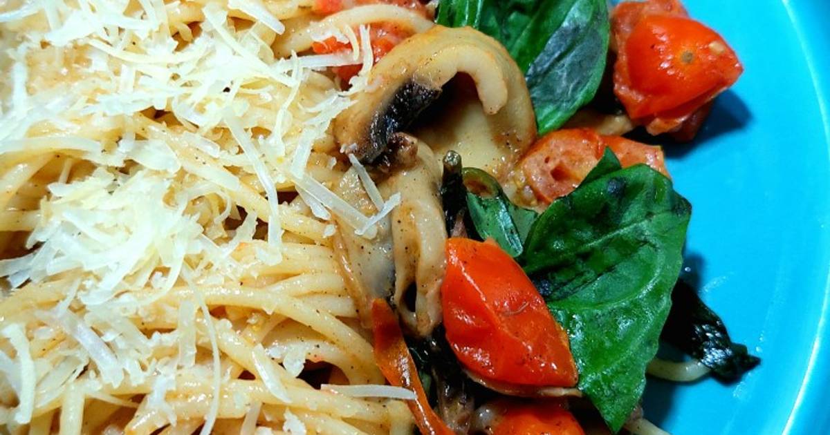 Resep Spaghetti With Mushroom Oleh Susi Darmawan Ig D Sus Cookpad