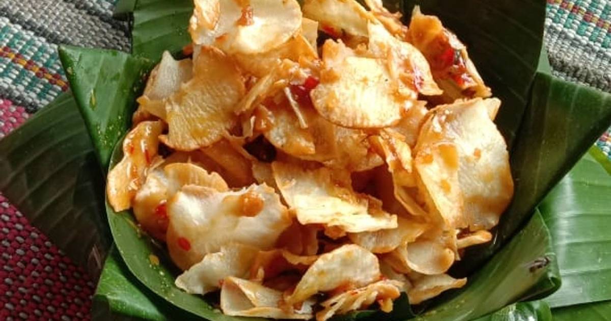 Resep Kripik Singkong Pedas Manis Oleh Noor Ambarwati Eviani Elang