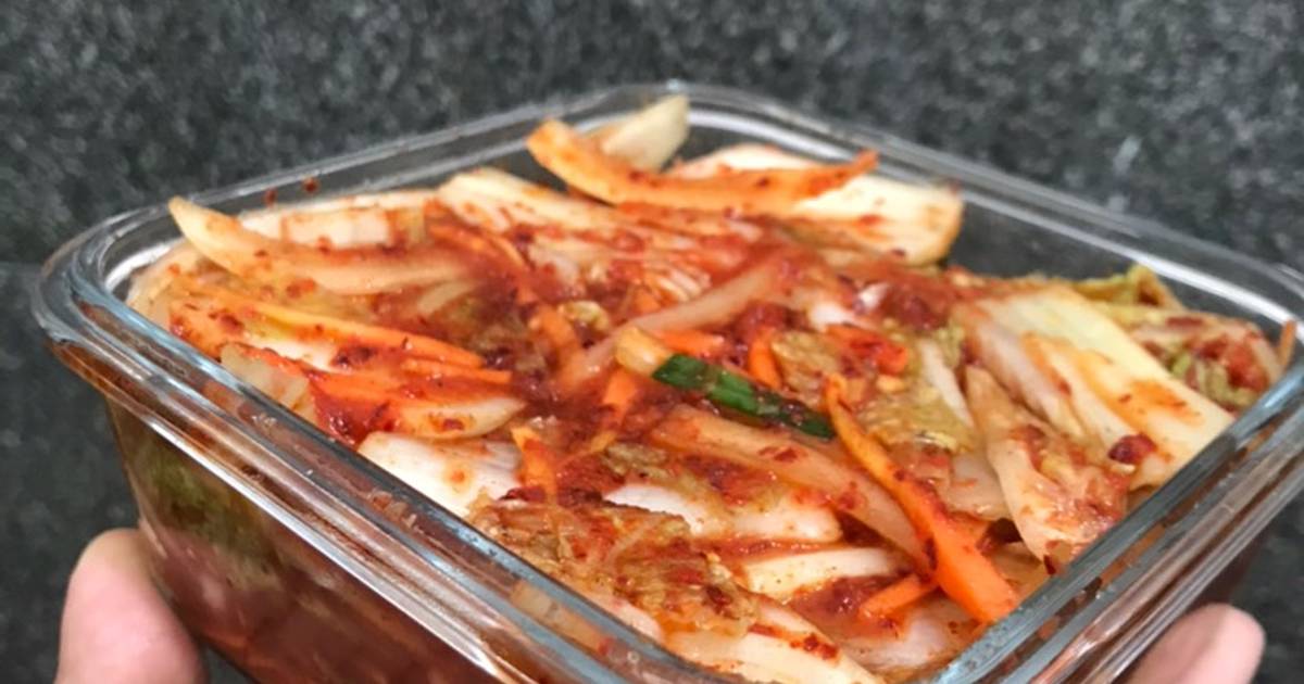 Resep Fresh Kimchi Korea Geotjeori Mudah Dan Enak Oleh Vani Gusvara