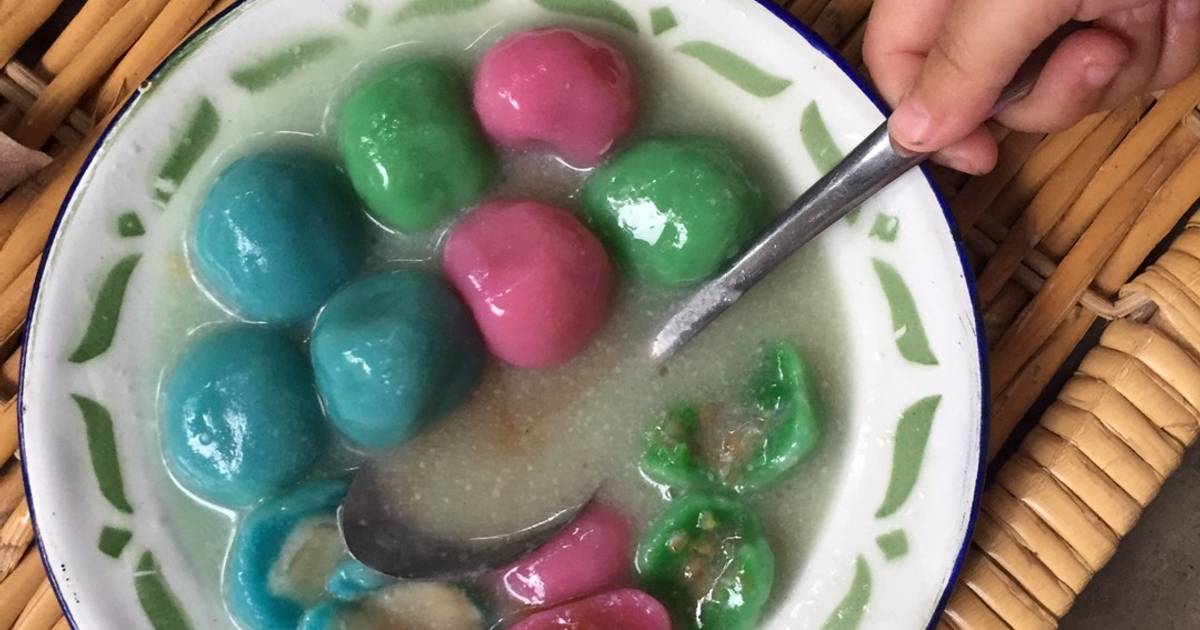 Resep Kelepon Rainbow Kuah Santan Tanpa Kelapa Parut Oleh Lulu