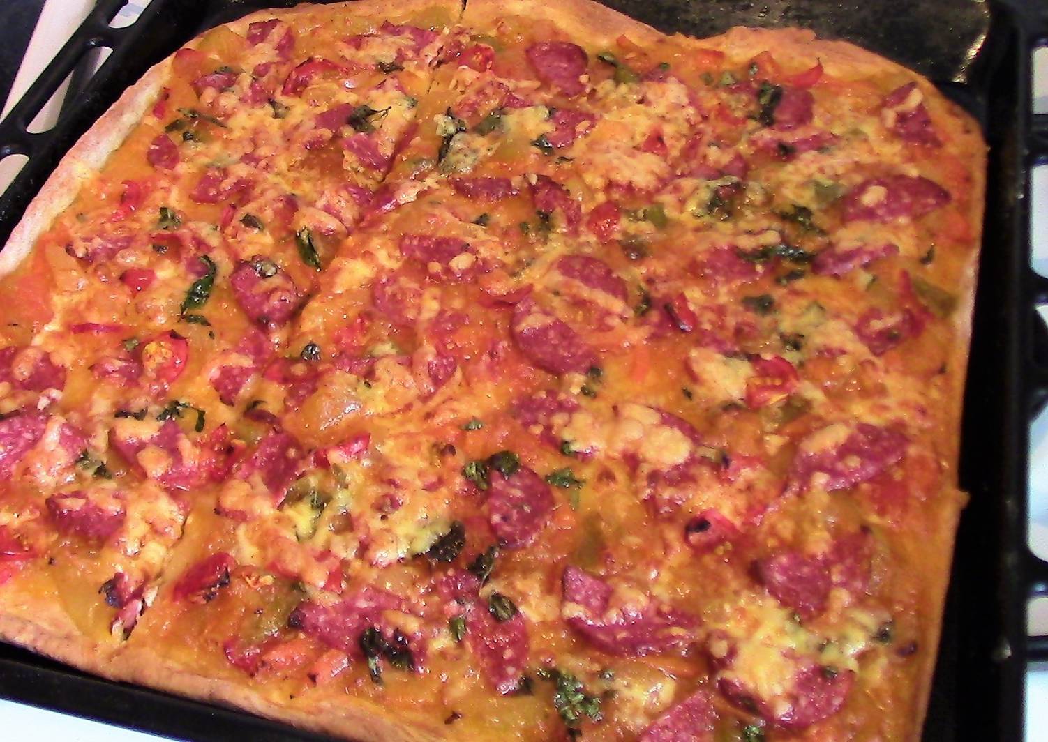 пицца мясная рецепт в домашних условиях в духовке пошаговый рецепт с фото фото 85