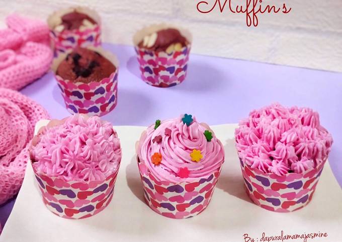 Resep Red Velvet Muffin S Oleh Dapur Ala Mama Jasmine Cookpad