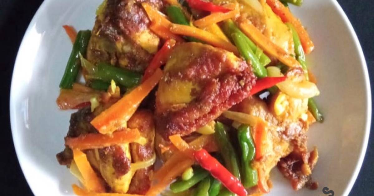 Resep Chicken Recipe With Turmeric Vegetables Malaysian Oleh Windri