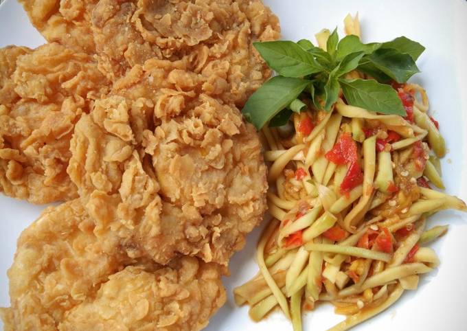 Resep Telur Ceplok Crispy Sambal Mangga Oleh Jeng Inul Cookpad