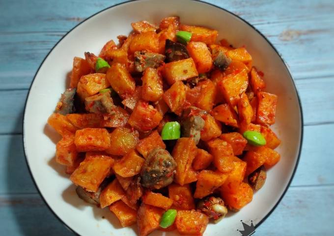 Resep Sambal Kentang Ati Pete Oleh Bundar Food Kieswati Cookpad