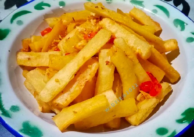 Resep Singkong Cabe Bawang M11 Oleh Widjie Astuti Cookpad