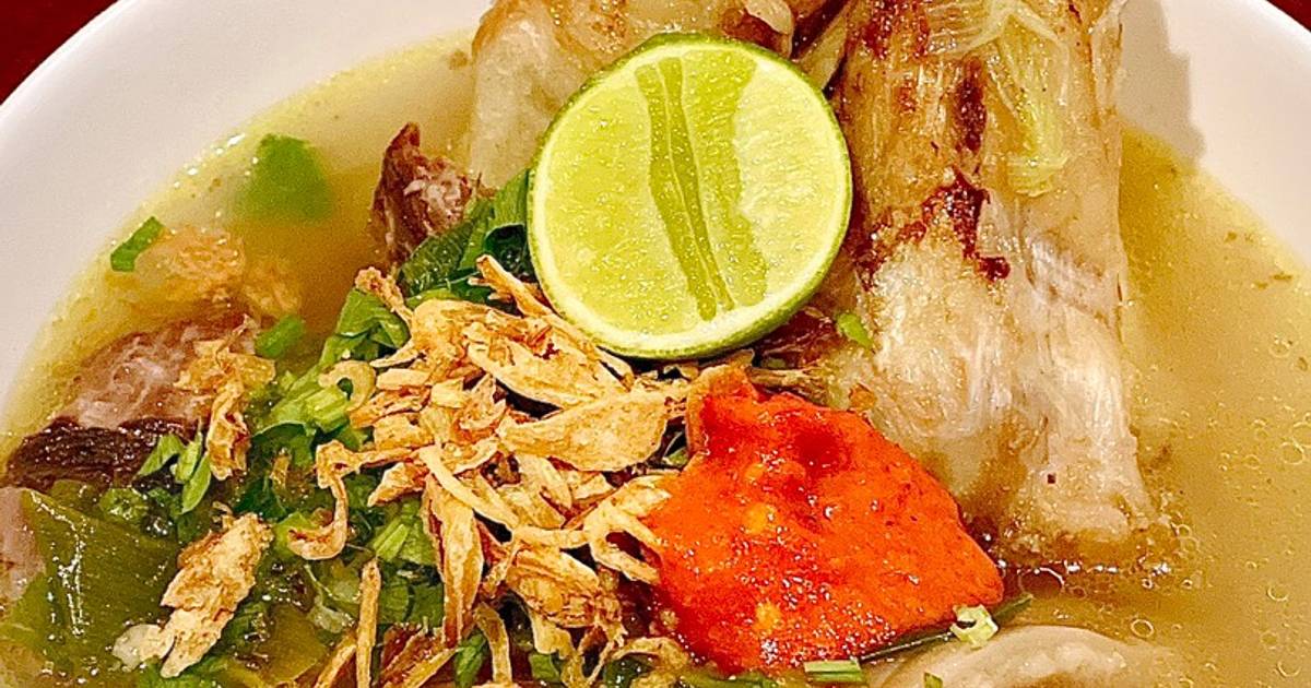 Resep Sup Kaki Sapi A La Mie Kocok Mang Dadeng Bandung Oleh Nathalia Tj