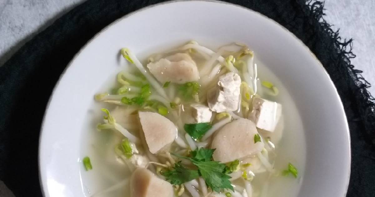 Resep Sup Tahu Toge Bakso Kuah Bening Oleh Nevi Sutio Cookpad