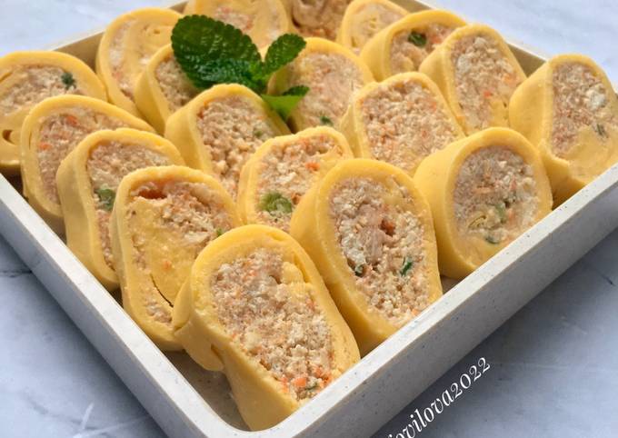 Resep Tofu Chicken Egg Roll Ala Hokben Oleh Novi Nirwanti Lova Cookpad