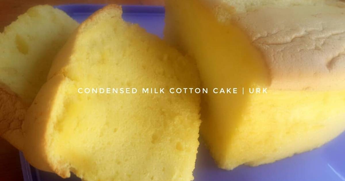 Resep Condensed Milk Cotton Cake Oleh Urk2706 Cookpad