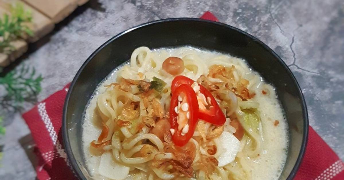 Resep Mie Kuah Santan Creamy Oleh Arum Yusia Cookpad