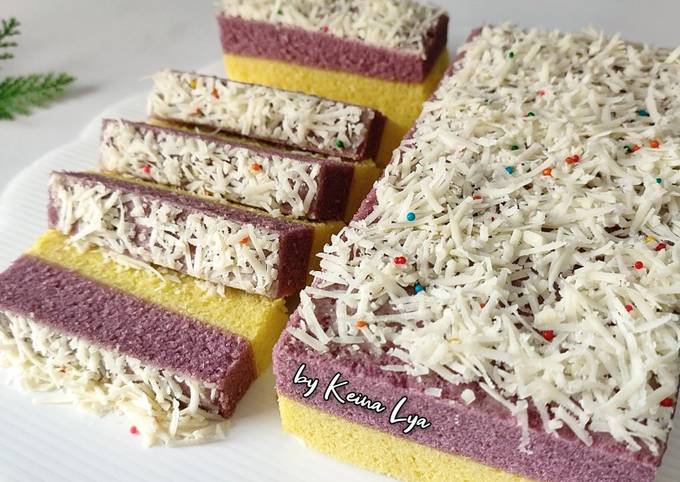 Resep Bolu Kukus Lapis Talas Oleh Keina Lya Cookpad