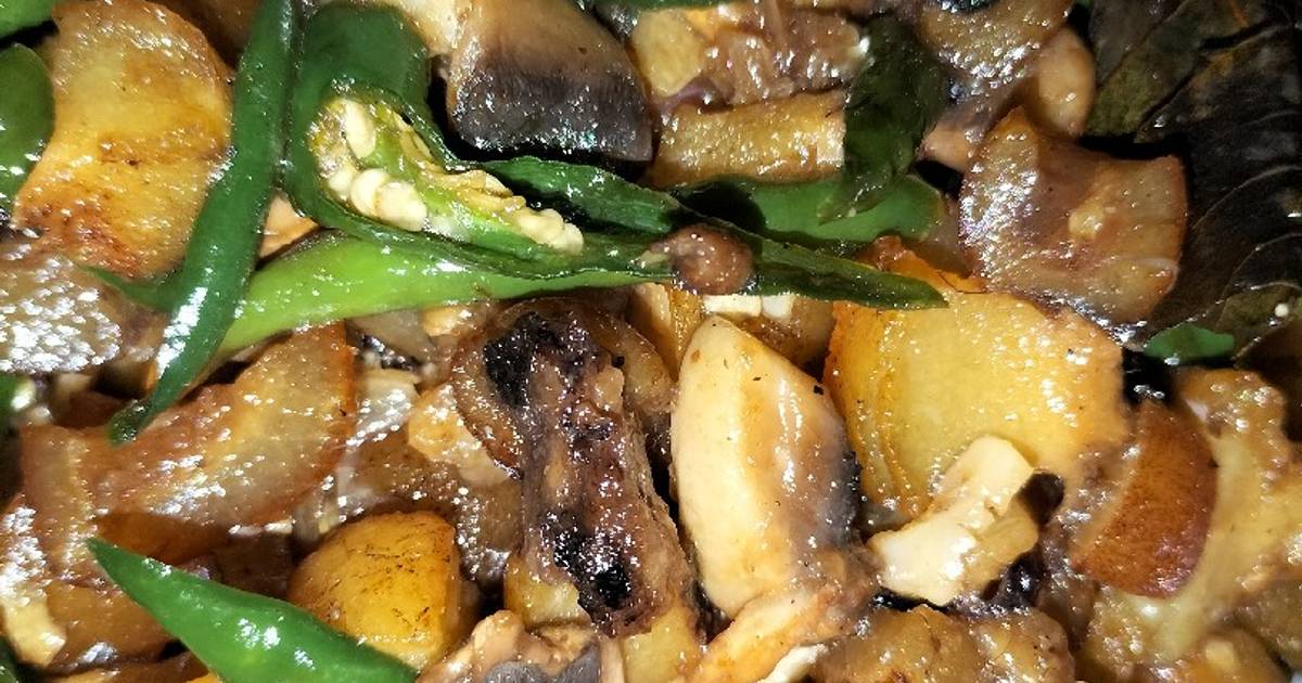 Resep Oseng Kikil Jamur Lombok Ijo Oleh Sri Eka Prawati Cookpad