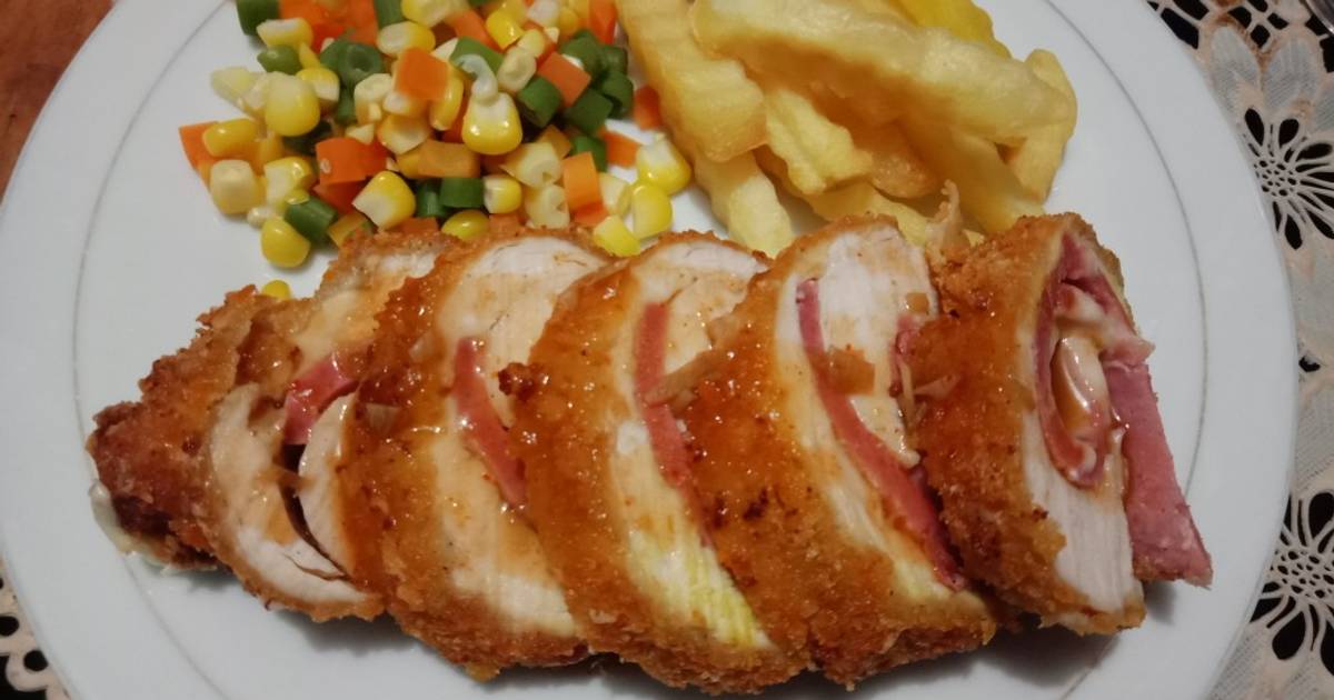 Resep Chicken Cordon Bleu W Brown Sauce Oleh Indry Agung Gustari Cookpad