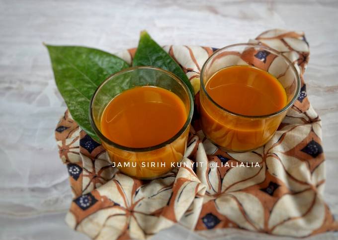 Resep Jamu Sirih Kunyit Oleh Lialialia Cookpad