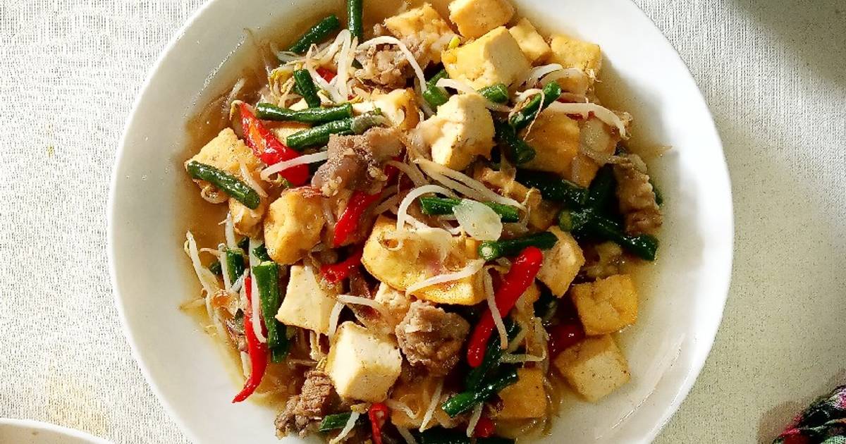 Resep Tumis Toge Tahu Beef Slice Oleh Bunda Rayyan Cookpad