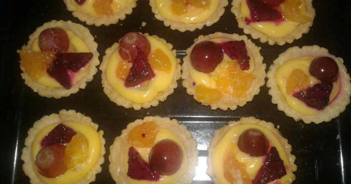 Resep Pie Buah Kulit Dan Vla Tanpa Telur Oleh Rahmatika Cookpad