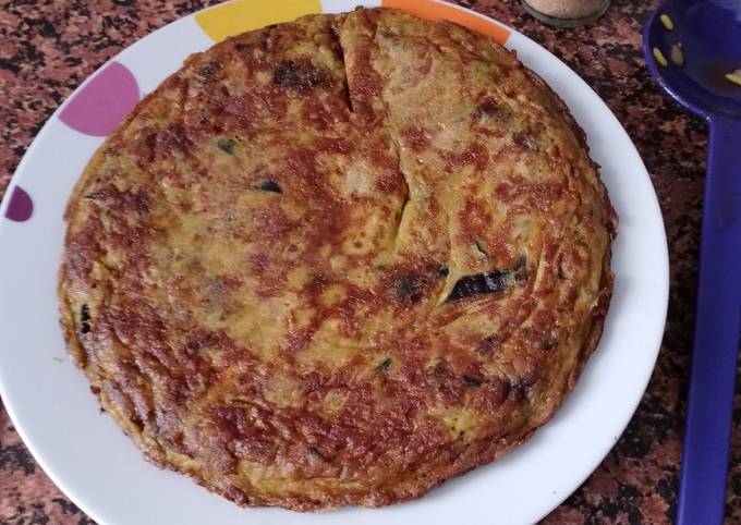 Tortilla De Berenjenas Receta De Quiero Cacahuetes Cookpad