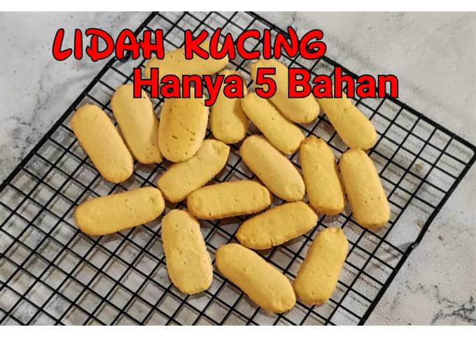 Resep Lidah Kucing 5 Bahan Oleh Riris Alc Cookpad