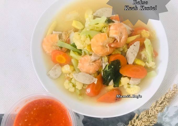 Resep Capcay Udang Bakso Kuah Kental Oleh Mamii Rafa Cookpad