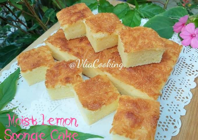 Resep Lemon Cheese Sponge Cake Recipe Easy Lemon Cake Oleh Vlia