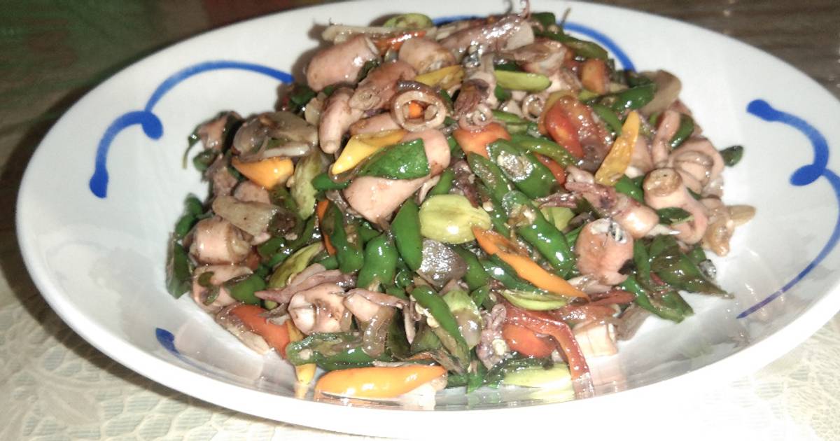 Resep Baby Cumi Asin Masak Cabe Hijau Oleh Juana Pramudya S Kitchen