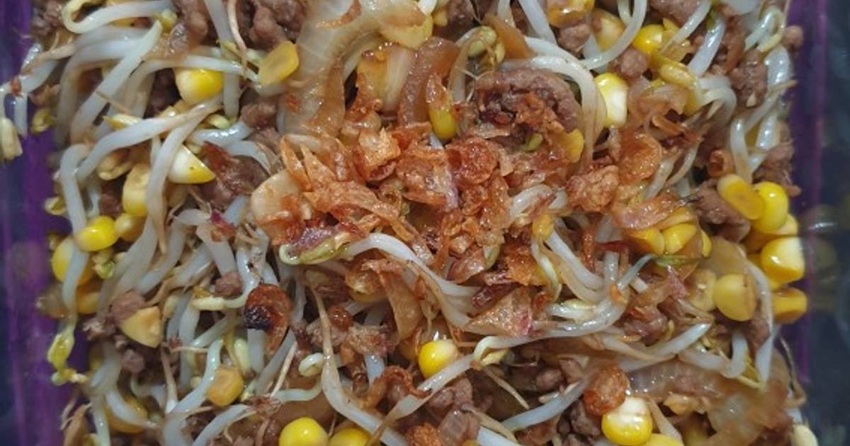 Resep Tumis Taoge Jagung Dan Daging Sapi Giling Oleh Irma Ismarten