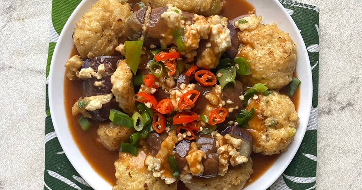 Resep Terong Bungkus Tahu Saus Tiram Oleh Rini Dwi Astuti Cookpad