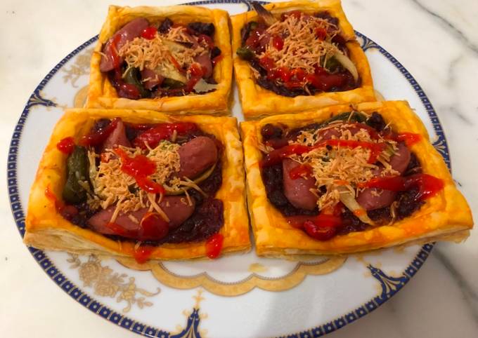 Resep Puff Pastry Pizza Sosis Oleh Vera Tan Cookpad