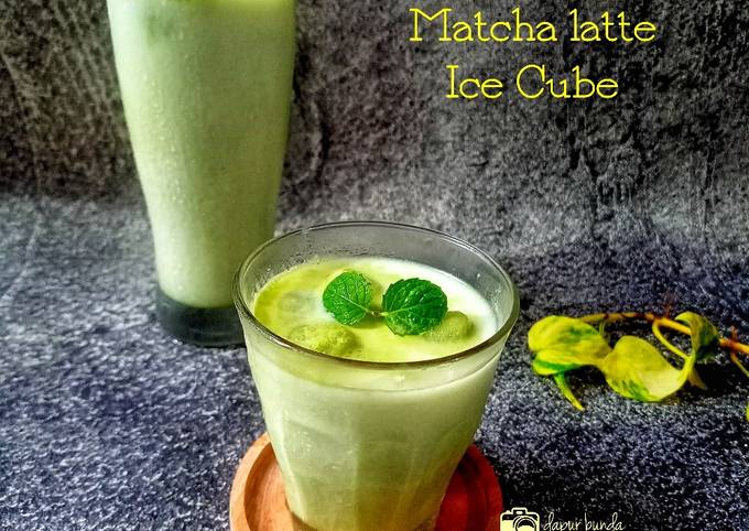 Resep Matcha Latte Ice Cube Oleh Via Vie Dapur Bunda Cookpad