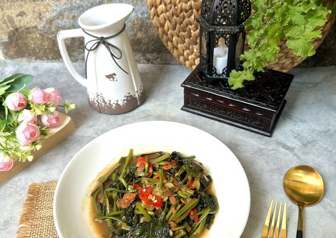 Resep Tumis Kangkung Tauco Oleh Evie Indriana Cookpad