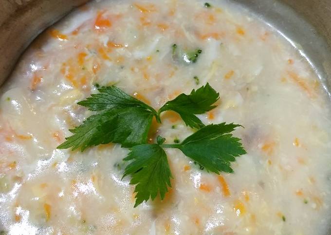 Resep Macaroni Cream Soup Mpasi Mo Oleh Tri Rahmayanti Cookpad