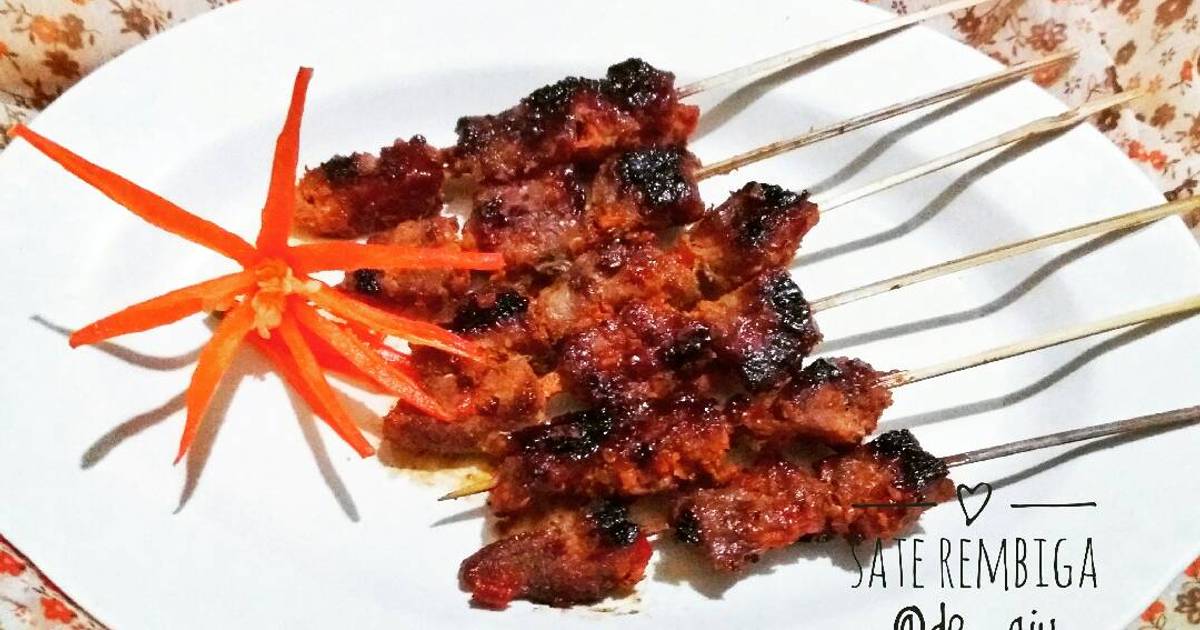 Resep Sate Rembiga Sate Sapi Khas Mataram Oleh Citra Hartoyo Cookpad