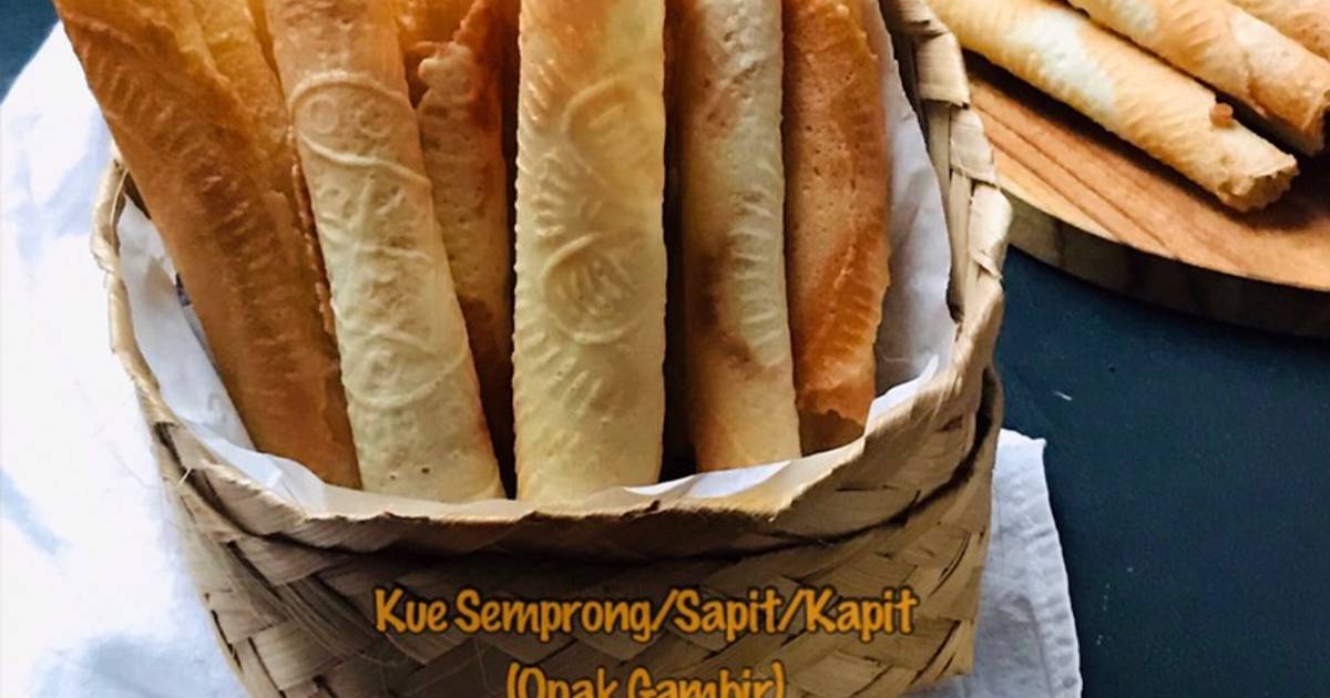 Resep Kue Semprong Sapik Kapit Opak Gambir Oleh Anif Agustina Cookpad