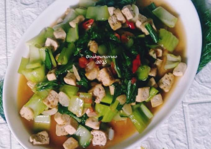 Resep Tumis Pakcoy Tahu Putih Saus Tiram Oleh Oktaviani Bund Keyl