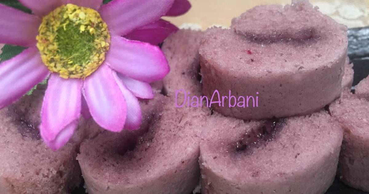 Resep Bolu Gulung Blueberry Mini Hemat Oleh Dian Arbani Cookpad