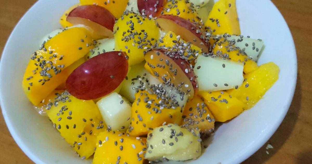 Resep Salad Buah Madu Lemon Chiaseed Oleh Rara Niken Faza Anindita