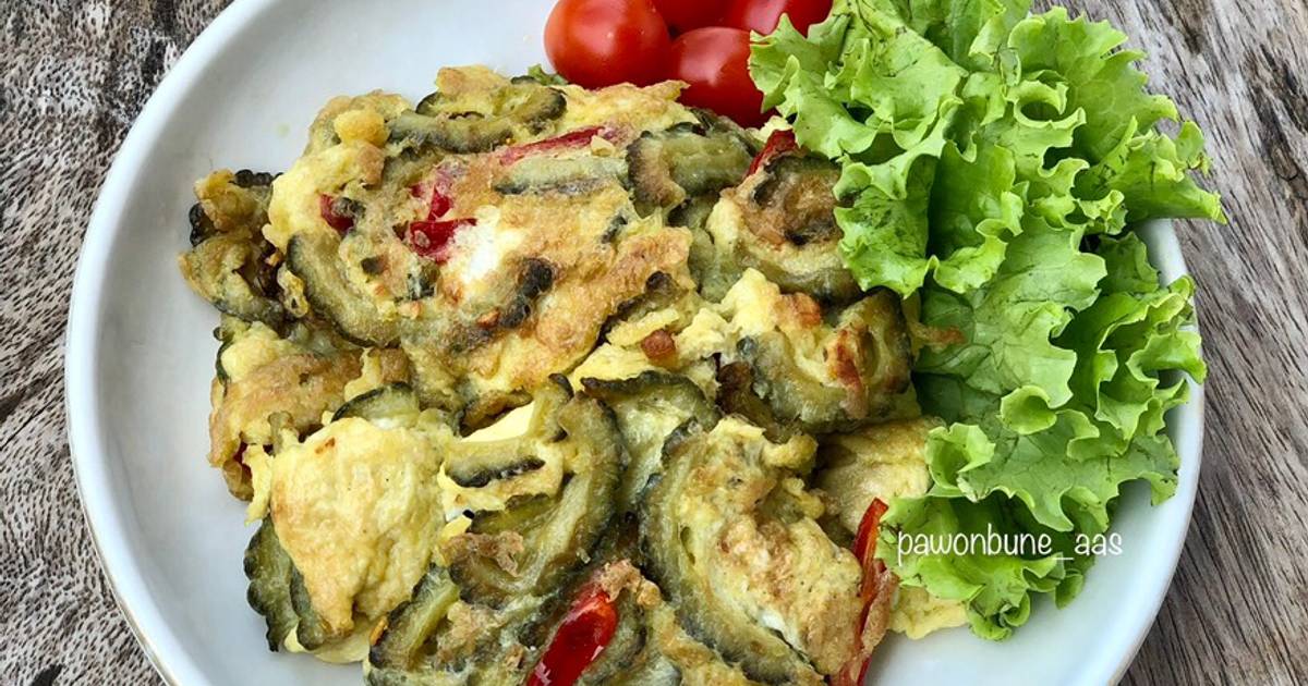 Resep Pare Dadar Telur Oleh Pawonbune Aas Cookpad