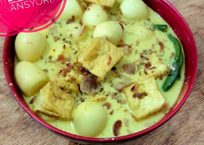 Resep Opor Telur Tahu Oleh Dapur Mama Vi Ra Cookpad