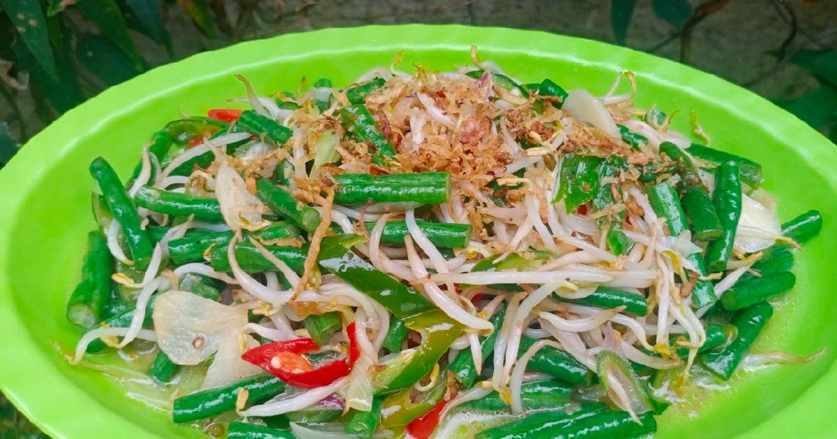 Resep Tumis Kacang Panjang Tauge Oleh Aang Hudaya Cookpad