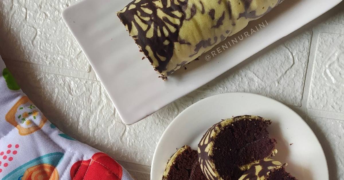 Resep Brownies Kukus Gulung Batik Oleh Reni Nuraini Cookpad