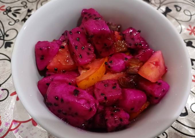 Resep Salad Buah Naga Oleh Risda Cookpad