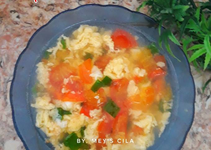 Resep Tan Hua Tang Sup Tomat Telur Oleh Mey S Cila Cookpad