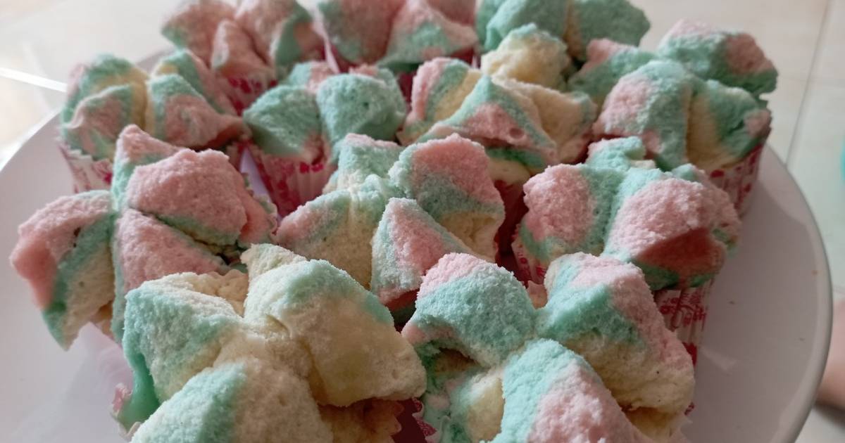 1 615 Resep Bolu Kukus Pelangi Enak Dan Mudah Cookpad