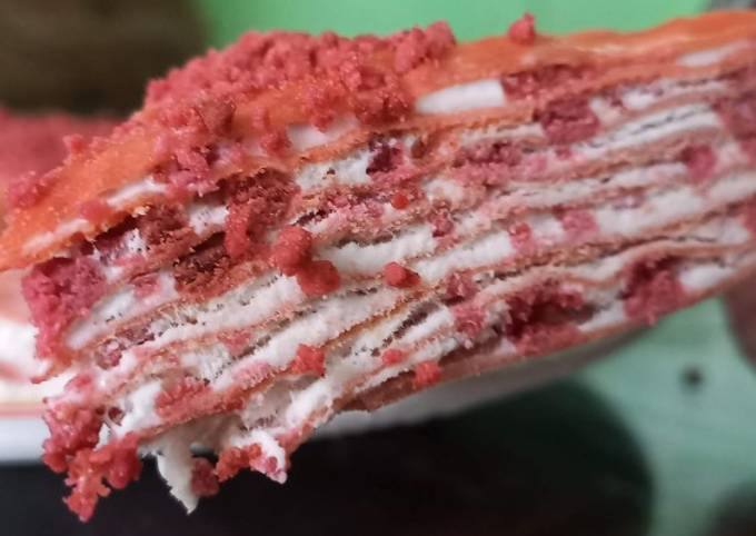 Resep Red Velvet Mille Crepe Oleh A Cookpad