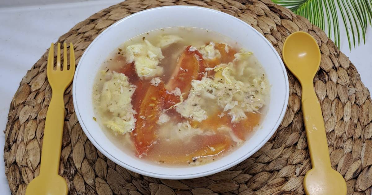 Resep Sup Tomat Telur Tan Hua Tang Oleh Ayu Umha Cookpad