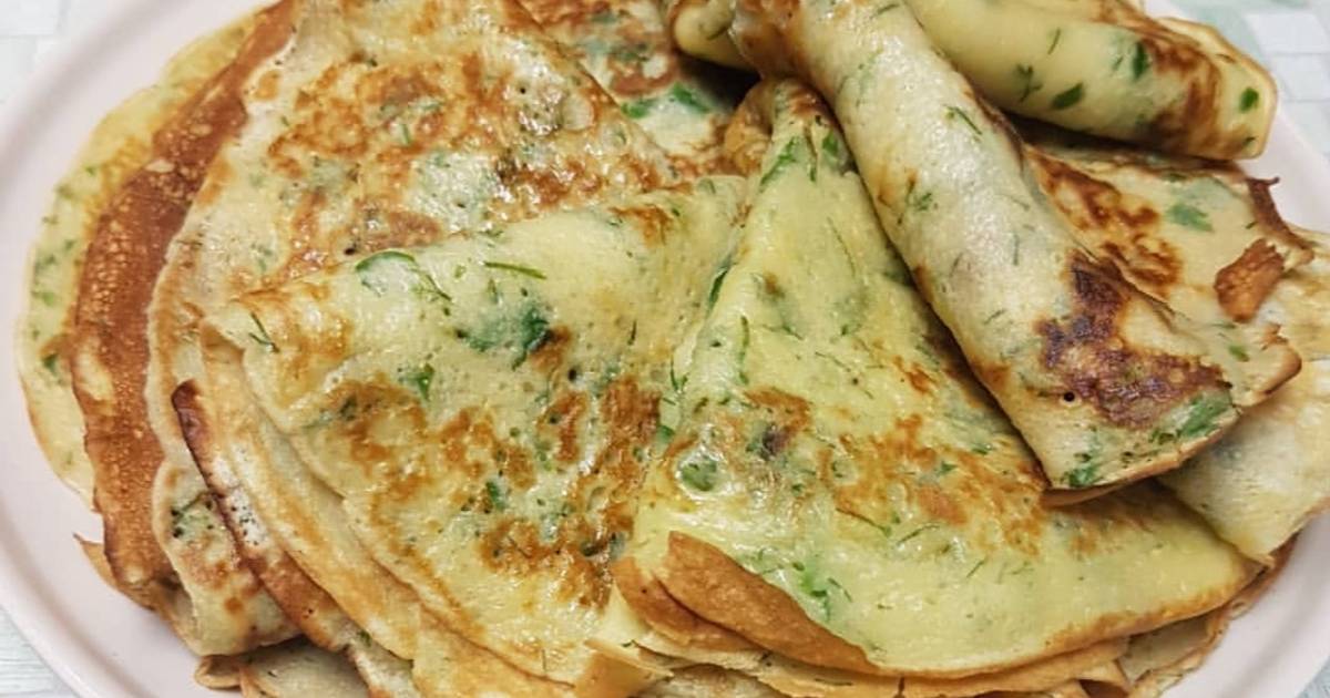 Блины с сыром и картошкой