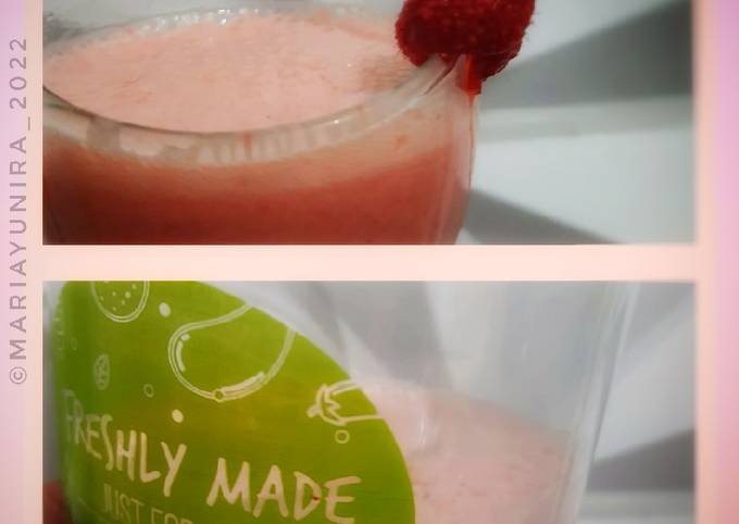 Resep Raspberry Smoothie Bahan Oleh Maria Yunira Cookpad